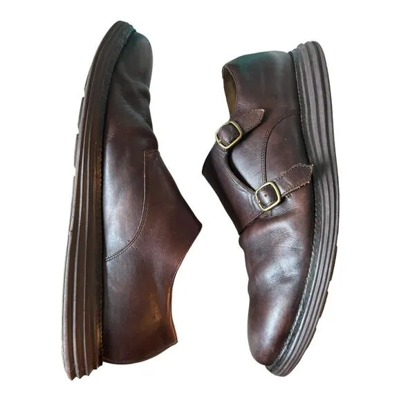 Cole Haan LunarGrand Double Monk shoes brown size 11