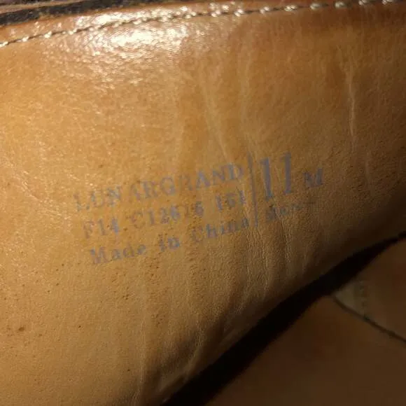 Cole Haan LunarGrand Double Monk shoes brown size 11