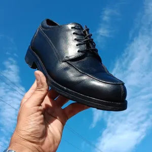 COLE HAAN MEN'S PURE LEATHER (INNER/OUTER) SPLIT TOE OXFORD VIBRAM RUBBER SOLE*