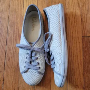 Cole Haan Snake Print Lace Up Sneakers 9B Flats Comfort Shoes