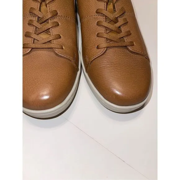 Collection By Clarks Mens Cambro Lace Brown Leather Tennis Shoes Sz 10 A20