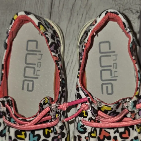 Colorful Heart Pattern Kids Shoes
