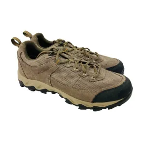 Columbia Mens Hiking Shoes Size 9W Brown Leather Mesh Y10740-227 Lace Up Outdoor