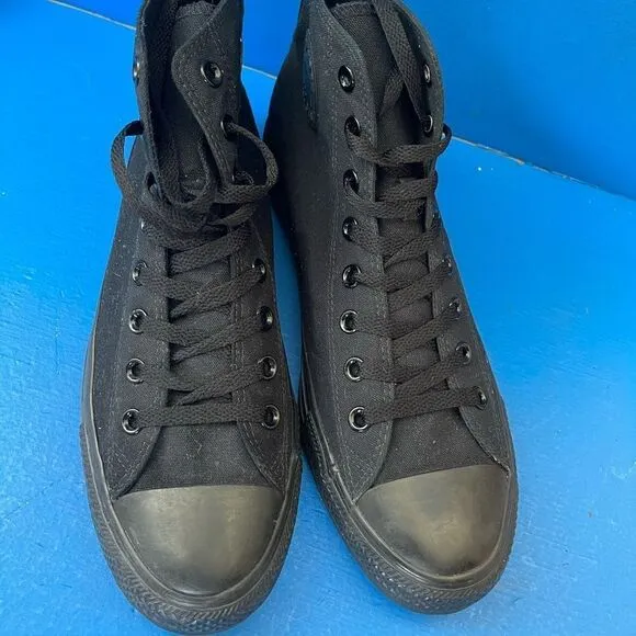 Converse All Star Chuck Taylor High Top Shoes Men's Size 10 Womens 12 Black