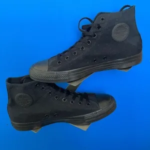 Converse All Star Chuck Taylor High Top Shoes Men's Size 10 Womens 12 Black