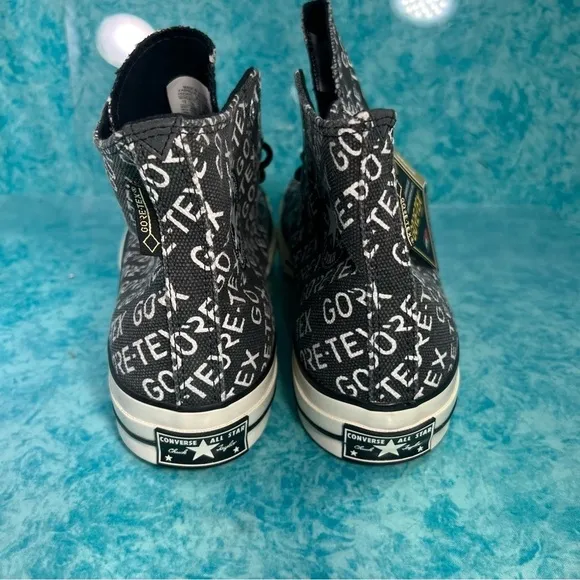 Converse Chuck 70 Hi Gore Red Print Men's Black Retro High Top Shoes Sneakers