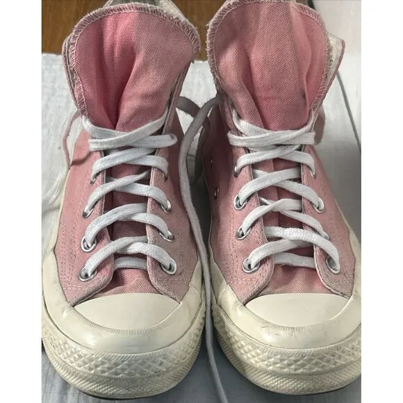 Converse Chuck Taylor All Star 70 Hi Comme des Garcons PLAY Women size 8 Pink