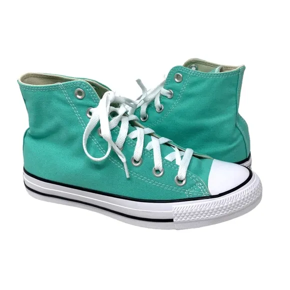 Converse Ctas High Top Women's Shoes Canvas Green Sneakers Skateboarding A03796F