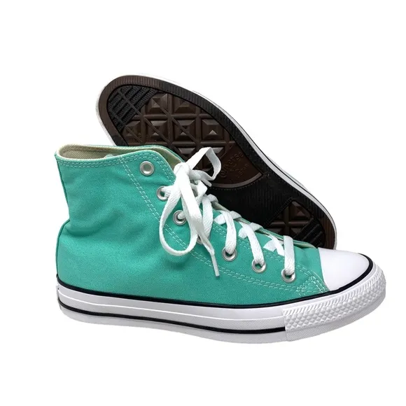 Converse Ctas High Top Women's Shoes Canvas Green Sneakers Skateboarding A03796F