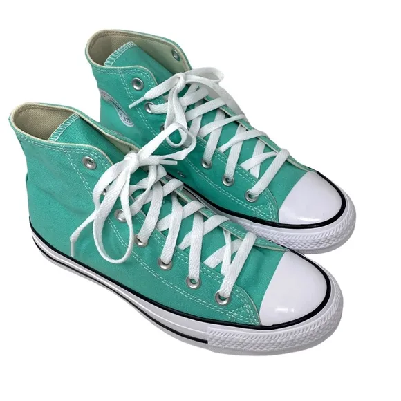 Converse Ctas High Top Women's Shoes Canvas Green Sneakers Skateboarding A03796F