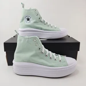 Converse Girl's CTAS Move Sticky Aloe Platform‎ High Top Sneakers Size 7 New