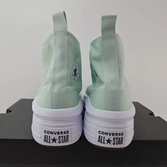 Converse Girl's CTAS Move Sticky Aloe Platform‎ High Top Sneakers Size 7 New