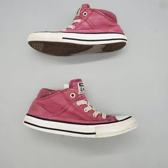 Converse High Top Chuck Taylor Burgundy Size 1 Youth Shoes