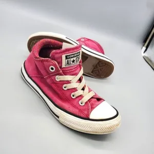 Converse High Top Chuck Taylor Burgundy Size 1 Youth Shoes
