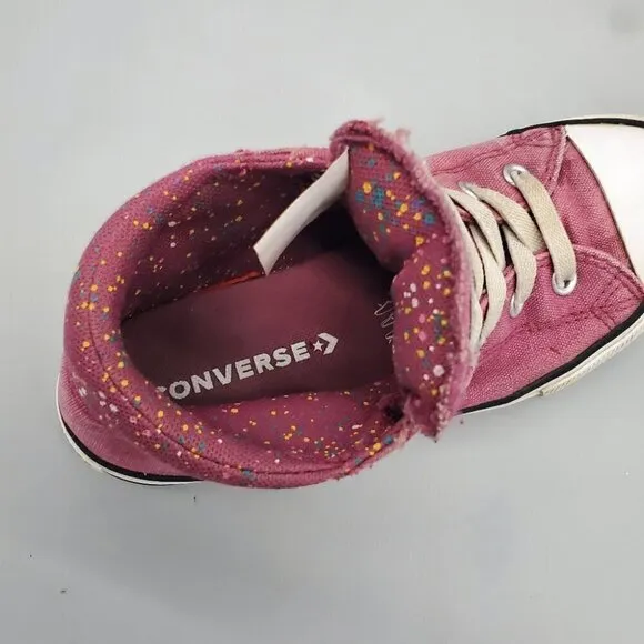 Converse High Top Chuck Taylor Burgundy Size 1 Youth Shoes