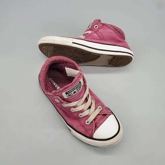 Converse High Top Chuck Taylor Burgundy Size 1 Youth Shoes