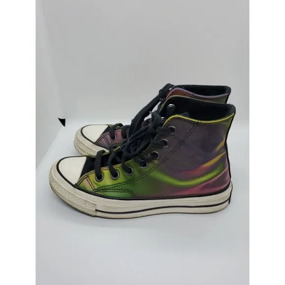 Converse Mens Chuck 70 High Top Iridescent Holo Vinyl 170495C Mens US 3