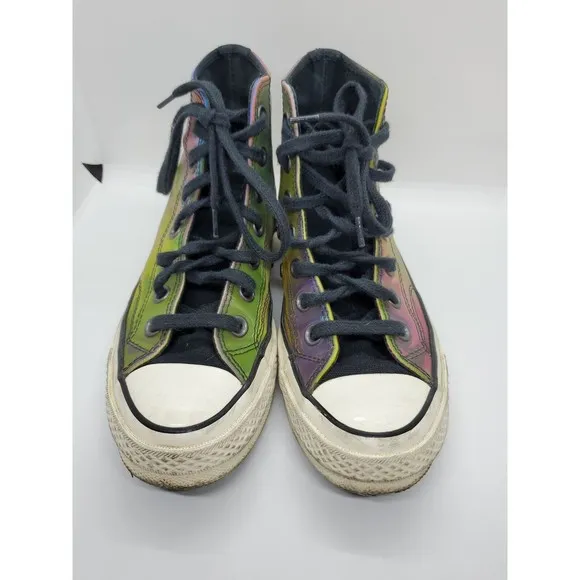 Converse Mens Chuck 70 High Top Iridescent Holo Vinyl 170495C Mens US 3