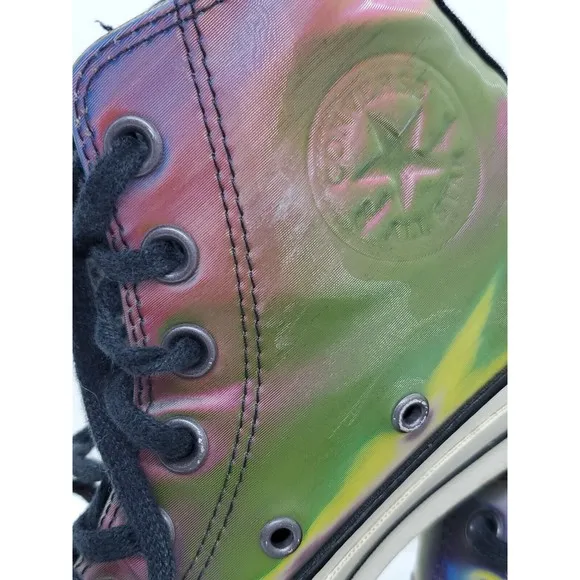Converse Mens Chuck 70 High Top Iridescent Holo Vinyl 170495C Mens US 3