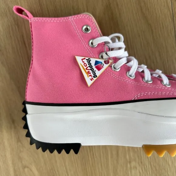 🤩Converse Sz 9.5 Women's Shoes Run Star Hike Pop High Top Sneakers Pink A08735C