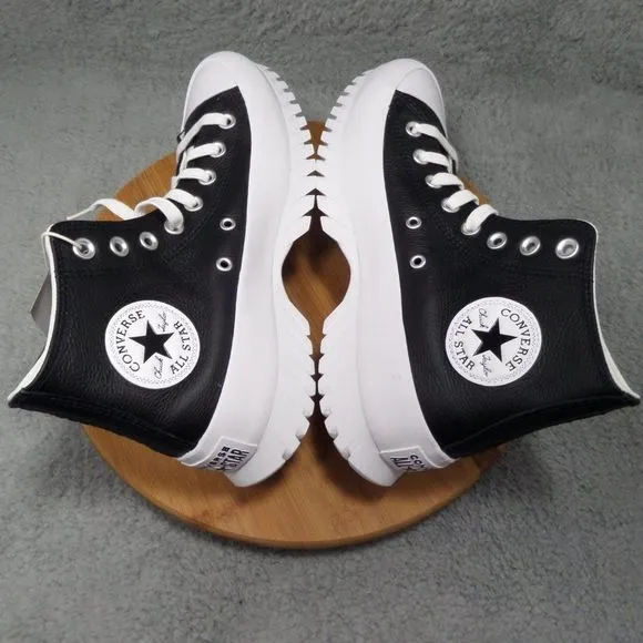 Converse Chuck Taylor All Star Lugged 2.0 Black Leather High Top Shoes A03704C