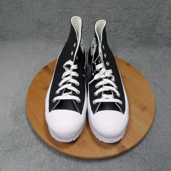 Converse Chuck Taylor All Star Lugged 2.0 Black Leather High Top Shoes A03704C