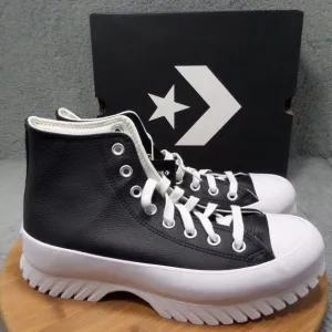 Converse Chuck Taylor All Star Lugged 2.0 Black Leather High Top Shoes A03704C