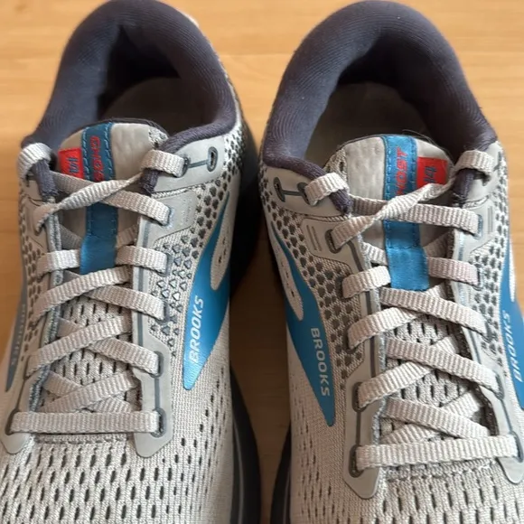 COPY - BROOKS MENS GHOST 14 NEUTRAL ROAD RUNNING SHOE SNEAKER GRAY BLUE SIZE 8.5
