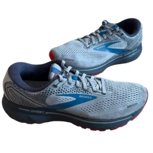 COPY - BROOKS MENS GHOST 14 NEUTRAL ROAD RUNNING SHOE SNEAKER GRAY BLUE SIZE 8.5