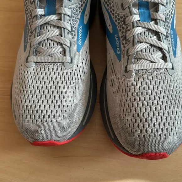 COPY - BROOKS MENS GHOST 14 NEUTRAL ROAD RUNNING SHOE SNEAKER GRAY BLUE SIZE 8.5