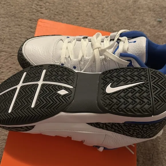COPY - Men's Nike Zoom Vapor AJ3 White and Blue tennis Sneakers.  Size 10.5