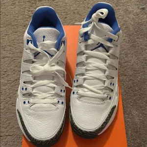 COPY - Men's Nike Zoom Vapor AJ3 White and Blue tennis Sneakers.  Size 10.5