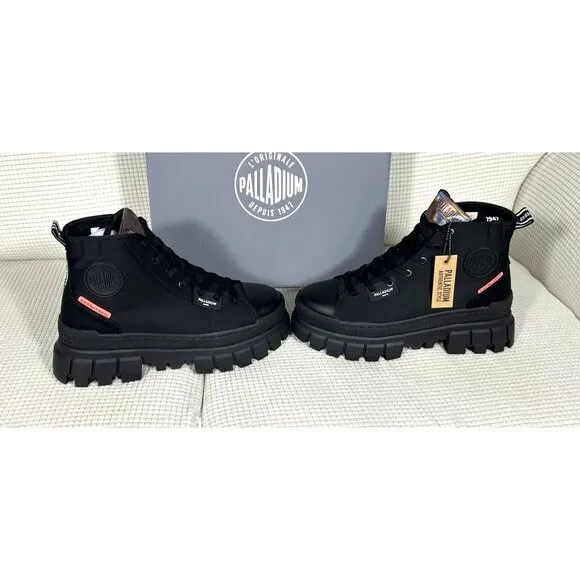 COPY - Palladium Revolt Hi Top Black Tennis Shoes, EU 37, US 6, NWT
