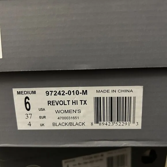 COPY - Palladium Revolt Hi Top Black Tennis Shoes, EU 37, US 6, NWT