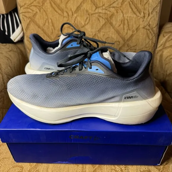 CRAFT CTM Nordlite Ultra Running Shoes Road Trail Navy Blue Mens 12.5 EUC!