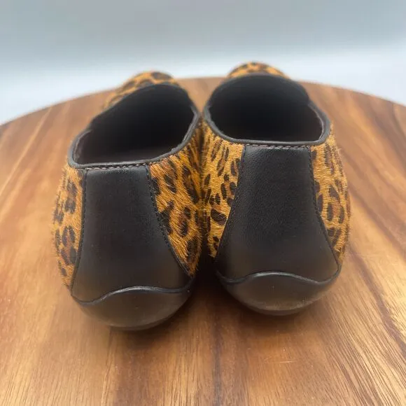 Dansko Olivia Loafers Womens 7.5 / 38 Animal Print Calf Hair Flats Comfort Shoes