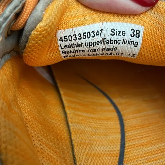 Dansko tan/orange tennis shoes size 38