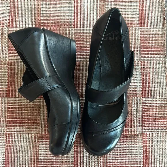 Dansko Women's Black Wedge Shoes