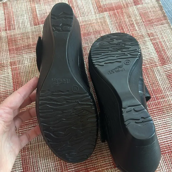 Dansko Women's Black Wedge Shoes
