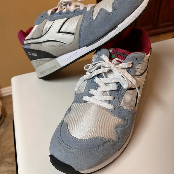 Diadora I.C.‎ 4000 Nyl II 501.170940-C6666 Blue Steel Gray mens shoes size 13