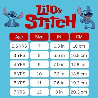 Disney Lilo & Stitch LED Light up Shoes for Kids - Slip on Laceless Lightweight Breathable Tennis Runner Sneakers - Pink Blue Multi (Size Toddler - Little Kids)