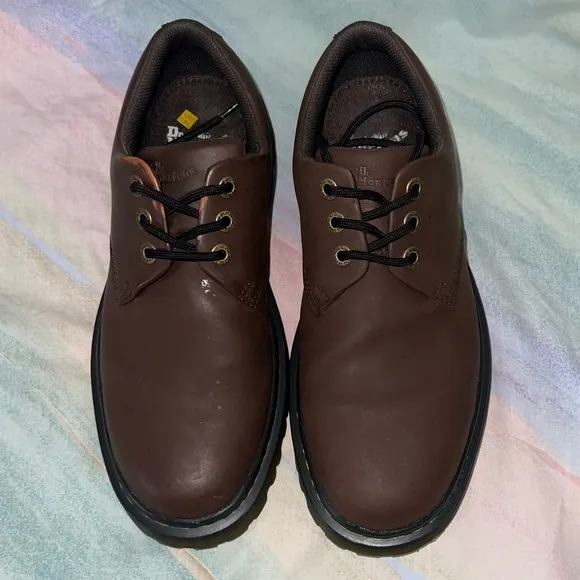Dr Martens kent leather dark brown crazy horse action oxfords shoes men’s 10