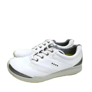 ECCO Biom Hybrid Hydromax White Spikeless Yak Leather Comfort Golf Shoes