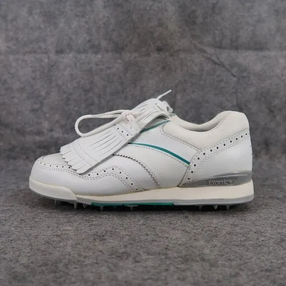 Etonic Shoes Womens 6 Golf Athletic Classic Cleats Leather Fringe Oxford Vintage