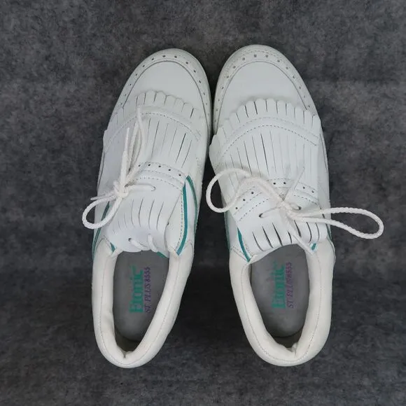 Etonic Shoes Womens 6 Golf Athletic Classic Cleats Leather Fringe Oxford Vintage