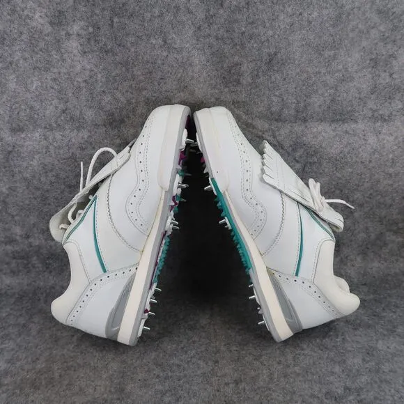 Etonic Shoes Womens 6 Golf Athletic Classic Cleats Leather Fringe Oxford Vintage
