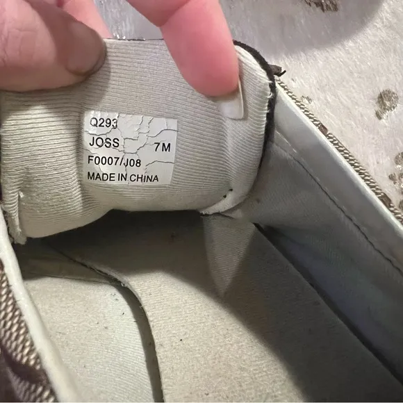 EUC Coach 7 Joss Sneakers Brown/White Tennis Shoes