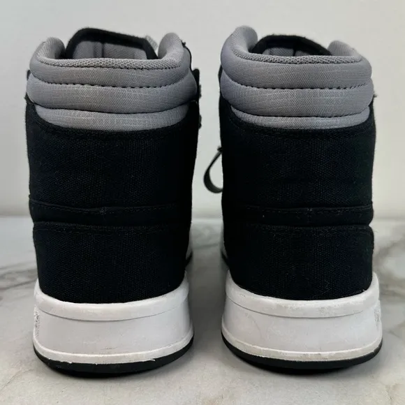 EUC Levi's BB Hi Men's High-Top Sneakers Tennis Shoes Gray Black, Sz 11