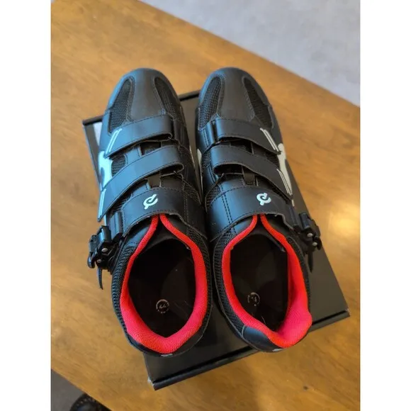 EUC Peloton cycling shoes with look delta cleats and box EU 44 US men's 10.5