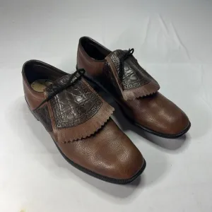 EUC Vintage Jack Nicklaus Leather Golf Shoes Metal Cleats 12 B